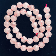 Load image into Gallery viewer, Rose Quartz 8" Strand Round | 10 mm | Pink | 20 Bead