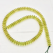 Load image into Gallery viewer, Amber Faceted Roundel Beads | 8x4mm | Green | 10 Bead(s)