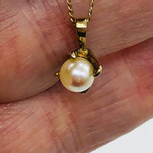 Load image into Gallery viewer, Pearl 14K Gold Filled Drop Pendant | 1/2" Long | White | 1 Pendant |