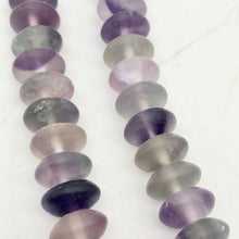 Load image into Gallery viewer, Fantastic! Multi-Hue Frosted Fluorite 10x5mm Wheel-Rondelle Bead Strand - PremiumBead Alternate Image 9