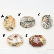 Load image into Gallery viewer, Crazy Lace Agate Faceted Bead 8" Strand | 40x30mm | Orange/Grey/Pink | Octagon | - PremiumBead Alternate Image 4