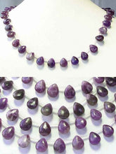 Load image into Gallery viewer, Wild Purple Lepidolite 10x8x4mm Briolette Bead Strand 108938 - PremiumBead Alternate Image 2