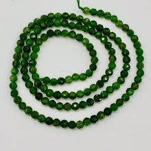 Load image into Gallery viewer, Chrome Diopside Faceted 15 1/2" Strand Round | 3 mm | Green | 135 Beads |