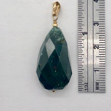 Load image into Gallery viewer, Hand Made Bloodstone Focal Pendant with 14K Gold Filled Findings | 1 1/2" Long