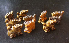 Load image into Gallery viewer, Powerful Tiger's Eye Carved Winged Dragon Figurine | 21x14x9mm | Golden Brown