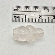 Load image into Gallery viewer, FERTILE! Carved Quartz Goddess of Willendorf Figurine | 20x10x9mm | Clear - PremiumBead Alternate Image 6