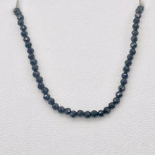 Load image into Gallery viewer, Spinel Stone Faceted Round Strand | 2mm | Black | 330 Bead(s)