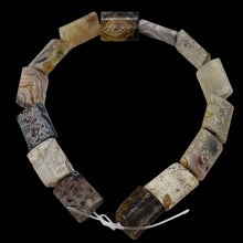 Load image into Gallery viewer, Premium 14x10mm Crazy Lace Agate Rectangle Bead Strand 104584
