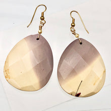 Load image into Gallery viewer, Desert Dune Purple Sky Natural Mookaite 14K Golf Filled Earrings | 2 3/4" Long |
