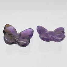 Load image into Gallery viewer, Fluttering Deep Amethyst Butterfly Figurine/Worry Stone | 21x18x7mm | Purple - PremiumBead Alternate Image 10