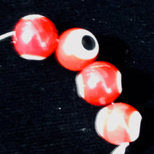 Load image into Gallery viewer, Lampwork Glass Eye 14" Strand Round | 8 mm | Red | 46 Beads |