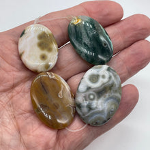 Load image into Gallery viewer, Ocean Jasper Round | 31x24x6 to 39x28x10 mm | Multi-color | 4 Beads