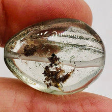Load image into Gallery viewer, Lodalite Quartz Oval Pendant Bead | 26x20x15 mm | Clear Included | 1 Bead |