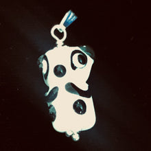 Load image into Gallery viewer, Lampwork Glass Sterling Silver Panda Pendant | 1 1/4" Long | White/Black | 1 |