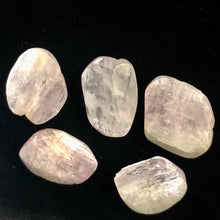 Load image into Gallery viewer, Chatoyant Pink Lilac Kunzite Faceted Nugget Bead| 1 Bead| 28x22x10 to 22x20x10mm