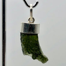 Load image into Gallery viewer, Blue Green Moldavite Pendant 26x12x8mm | 1 1/2" long