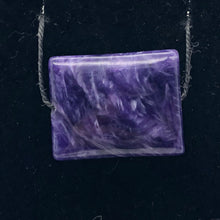 Load image into Gallery viewer, 32cts of Rare Rectangular Pillow Charoite Bead | 1 Beads | 23x18x8mm | 10872D - PremiumBead Alternate Image 8