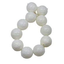 Load image into Gallery viewer, Onyx White Large Round Bead Parcel | 17mm | White | 2 Beads |
