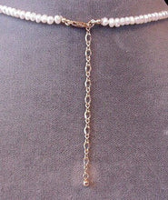 Load image into Gallery viewer, Adjustable Cream Freshwater 4mm Pearl 14Kgf 16 to 20 inch Strand Necklace 200029 - PremiumBead Alternate Image 3