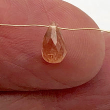 Load image into Gallery viewer, Imperial Topaz 1.4ct Briolette | 8x5mm | Pink Orange | 1 Bead |