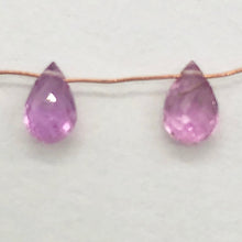 Load image into Gallery viewer, Pair Precious Pink Sapphire Briolette Beads | .90cts | 2 Beads |