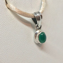 Load image into Gallery viewer, Adorable! Green Onyx & Silver Pendant! 10541 - PremiumBead Alternate Image 2
