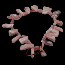 Load image into Gallery viewer, Pink Peruvian Opal 88g Varied Bead Strand | 15" | Pink | 37 Beads |
