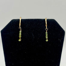 Load image into Gallery viewer, Sparkle Parrot Green Diamond (.73cts) &amp; 14K Gold Earrings 309605 - PremiumBead Alternate Image 5
