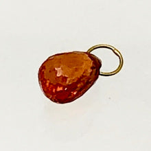Load image into Gallery viewer, Fiery Orange Sapphire 18K Briolette Bead Pendant | 5x4x3mm |