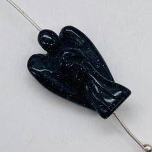 Load image into Gallery viewer, Guardian Angel Blue Angel | 21x14x9mm | Goldstone | 1 Figurine |