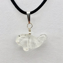 Load image into Gallery viewer, Clear Quartz Whale and Sterling Silver Pendant | 1" Long | Clear| Whale| 1each | - PremiumBead Alternate Image 6