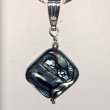 Load image into Gallery viewer, Natural Abalone Diamond Pendant with Sterling Findings 505065A - PremiumBead Alternate Image 4