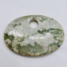 Load image into Gallery viewer, Harmony Stone Oval Centerpiece Bead - Snowy Forests | 63x45x8mm | 1 Bead |
