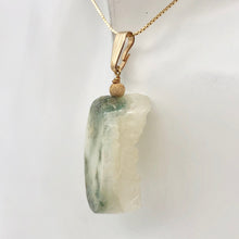 Load image into Gallery viewer, Crystal Fields Ocean Jasper Oval Druzy & 14k Gold Filled Pendant, 1 7/8" 507114B - PremiumBead Alternate Image 6