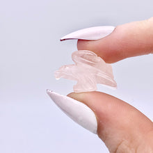 Load image into Gallery viewer, 2 Soaring Carved Rose Quartz Eagle Beads | 22x14x12mm | Pink - PremiumBead Alternate Image 3