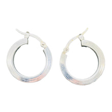 Load image into Gallery viewer, Sterling Silver Hoop Earrings | 1" Long | Silver | 1 Pair |
