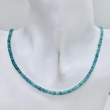 Load image into Gallery viewer, 80cts Natural Blue Zircon Faceted Bead Strand 106047