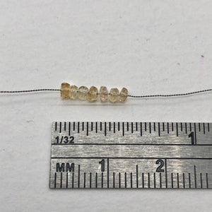 7 Beads of Natural 3x2.5-2.75x2mm Imperial Topaz Faceted Roundel 6187 - PremiumBead Alternate Image 5