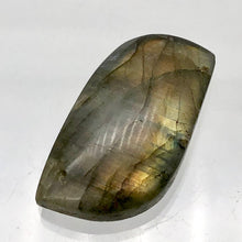 Load image into Gallery viewer, Labradorite Spectrolite Free Form Pendant Bead | 38x20x8mm | Golden Gray |
