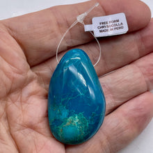 Load image into Gallery viewer, Chrysocolla Free Form Pendant Bead | 41x25x14 mm | Blue | 31g |1 Pendant Bead |