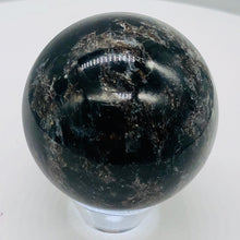 Load image into Gallery viewer, Arfvedsonite Scry Sphere Round | 2" | Black/Silver | 1 Sphere |