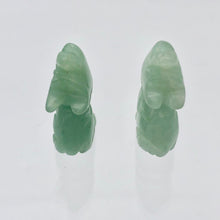 Load image into Gallery viewer, Howling New Moon 2 Carved Aventurine Wolf / Coyote Beads | 22x12x7.5mm | Green - PremiumBead Alternate Image 10