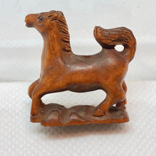 Load image into Gallery viewer, Carved Trotting Pony Horse Boxwood Ojime/Netsuke Bead - PremiumBead Alternate Image 2