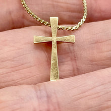Load image into Gallery viewer, 14K Gold Cross Pendant | 3/4x1/2 inch | Gold | 1 Pendant