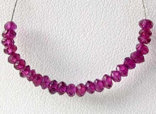 Load image into Gallery viewer, 3 Merlot Mozambique Garnet Faceted Roundel Beads 7659 - PremiumBead Alternate Image 6