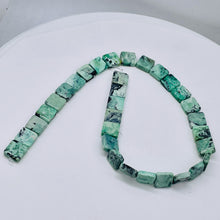 Load image into Gallery viewer, Mojito Natural Green Turquoise Square Coin Bead Strand 107412C
