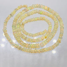 Load image into Gallery viewer, Opal Graduated Faceted Fiery Roundel Bead 16" Strand| 3-4 mm | Golden| 230 Bead|