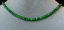 Load image into Gallery viewer, Radiant Green Tsavorite Garnet Faceted Graduated Bead Strand| 17 inches| 64.5ct|