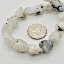 Load image into Gallery viewer, Unusual Tourmalinated Moonstone nugget bead strand - PremiumBead Alternate Image 7