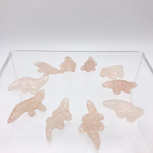 Load image into Gallery viewer, Rosie Gators 2 Carved Rose Quartz Alligators Beads | 28x14x7mm | Pink - PremiumBead Alternate Image 10